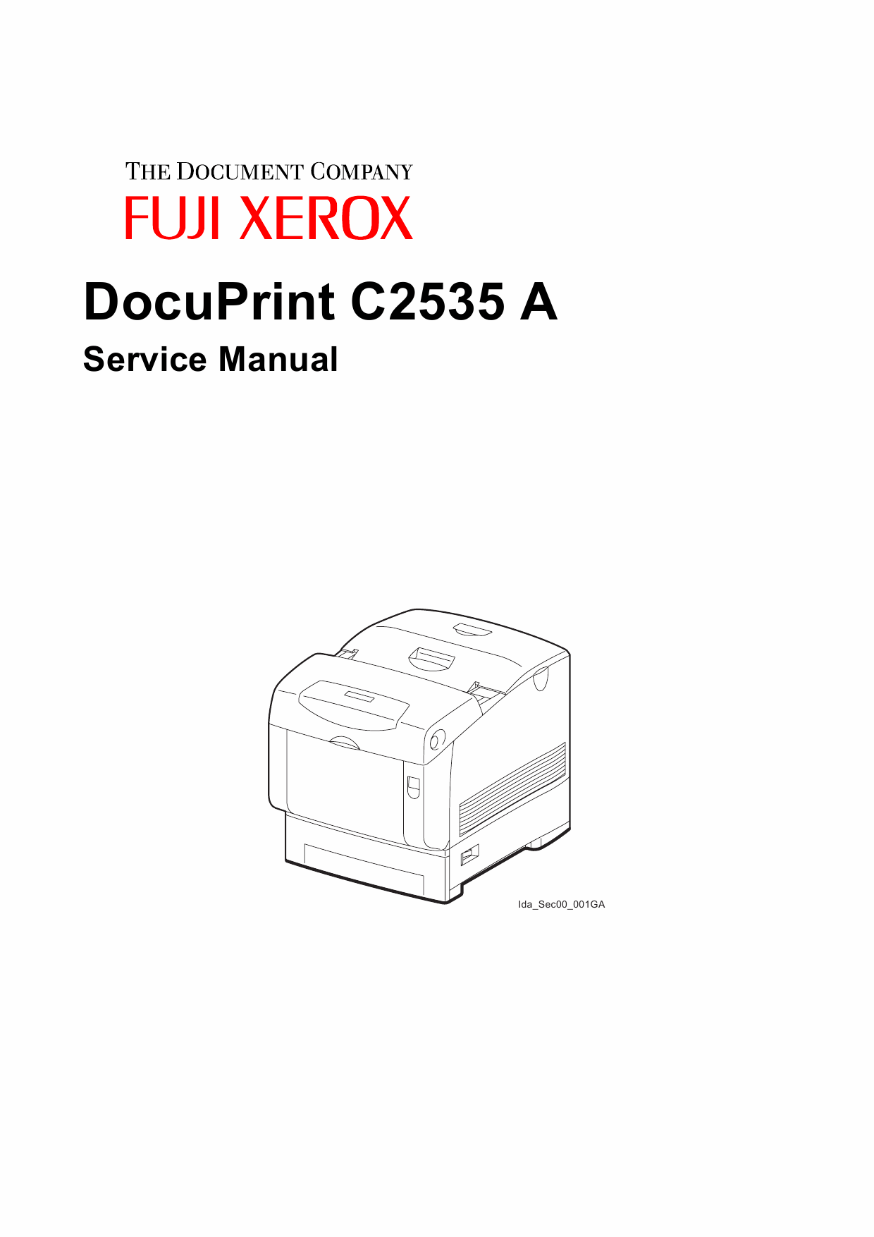 Xerox DocuPrint C2535 Fuji Color-Laser-Printer Parts List and Service Manual-1